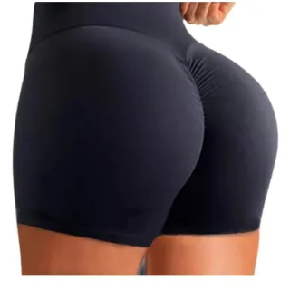 Moda verão academia shortinho colado empina bumbum treino justo - Vermelho