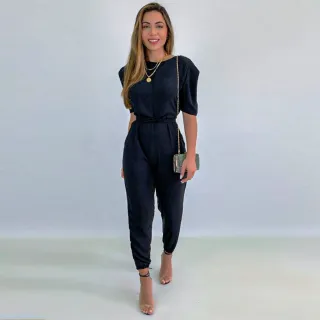 Promoção Macacão Feminino Elegante Tendência Moda Blogueira - Pink