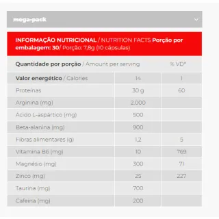 Integralmedica Mega Pack Power Workout - 30 Packs - Único