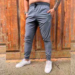 Dri fit Calça Esportiva Preta Elastano Masculina Treino Academia - Azul Marinho