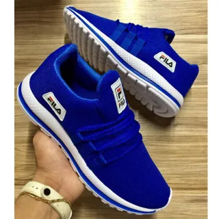 Promoção: Tênis Esportivo F1Racer Masculino para Academia - Royal/branco