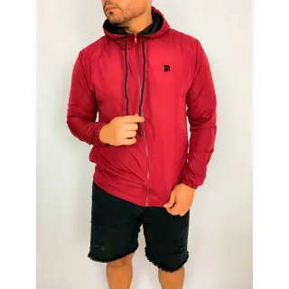 Forro no Capuz Jaqueta Masculina Impermeável - JAQUETA Selecção Preta