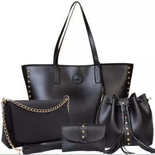 Lançamento Kit Bolsa Feminina - 4 peças - Caramelo