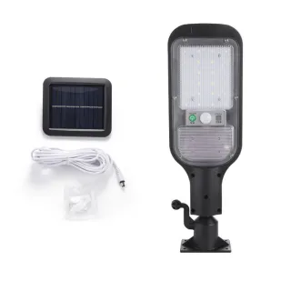 Luz Solar Externa Lâmpada Led Refletor com Sensor de Presença e Controle - Raryel - Único