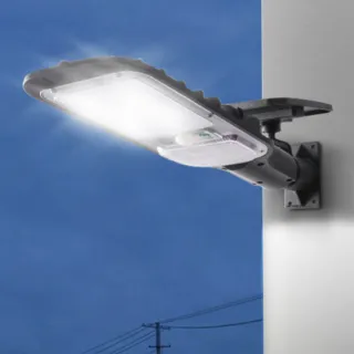 Luz Solar Externa Lâmpada Led Refletor com Sensor de Presença e Controle - Raryel - Único