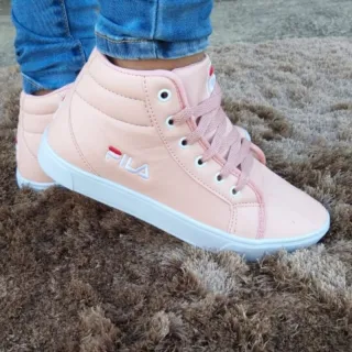 Promoção tênis feminino botinha cano médio academia - Branco