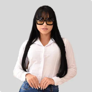 Promoção Barata: Camisa Social Feminina Slim - Blusa Camiseta - Azul Marinho