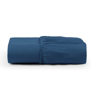 Malha 100% Algodão: Lençol Solteiro Avulso com Elástico - Bege