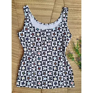 Suplex feminino regata camiseta - Branca