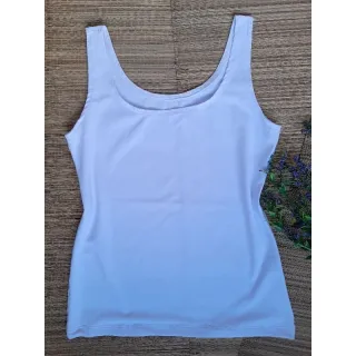 Suplex feminino regata camiseta - Branca