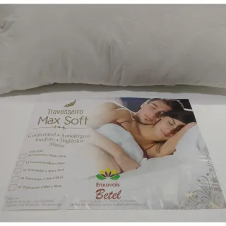 Travesseiros Max Soft Alto Fibra Siliconada - Kit 3 unidades - Único