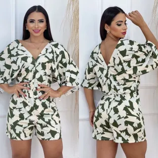 Moda Feminina Malha Romantic Macaquinho Casual Listrado Gola V Manga Flare - Bordo-branco