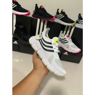 Unidades Diversas Boost Y3 - Conforto Incrível! Academia Musculação - Branco/Preto/Detalhe Verde