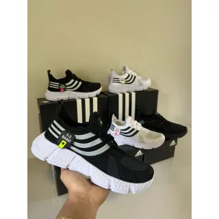 Unidades Diversas Boost Y3 - Conforto Incrível! Academia Musculação - Branco/Preto/Detalhe Verde