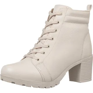 GiGiL Coturno Tratorado Feminino - Bota Baixo Salto - Preto