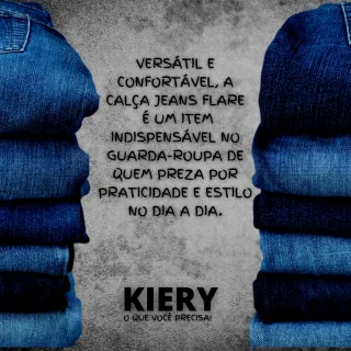 Cintura Alta Preta Jeans Flare - Calça Empina Bumbum - 40