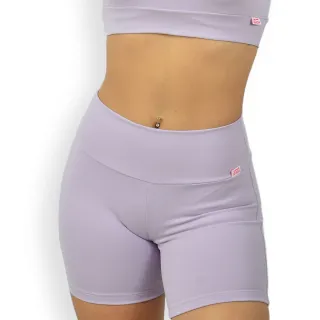 Suplex Esportivo Feminino Shorts Fitness Academia Cintura Alta Poliamida Cores - Azul Céu