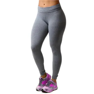 Envio Imediato - Calça Legging Feminina Lisa Cintura Alta em Malha Cotton Rosa - Cinza