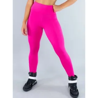 Oferta: Calça Legging Branca Feminina em Malha Cotton Lisa Cós Alto - Cinza