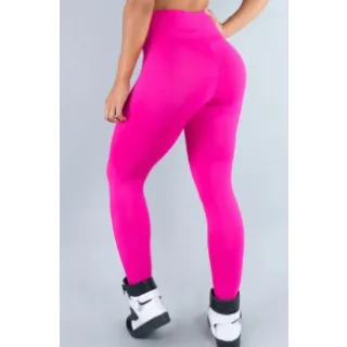 Oferta: Calça Legging Branca Feminina em Malha Cotton Lisa Cós Alto - Cinza