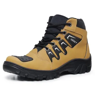 Bota Tática Coturno Masculino Motociclista Motoboy Militar Cano Médio - CAFE