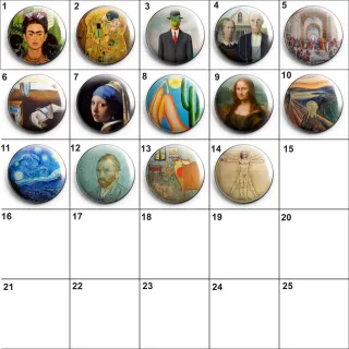 Botton Quadros Famosos - Arte Clássica e Moderna - 10