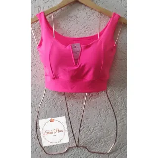 Moda Blogueira Verão Cropped Top Alça Feminina Decote Em V Aro Cod-CPAV com bojo - Preto