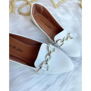 Rasteira branca feminina - Sapatilha para passeio, trabalho e enfermeira - 41