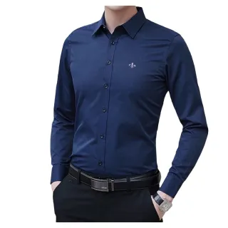 Super Oferta: Camisa Social Masculina Lisa Slim Fit Manga Longa - Verde Claro