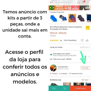 Bermuda Masculino Liso Elastano Treino Casual Praia Academia - Cor aleatoria lisa