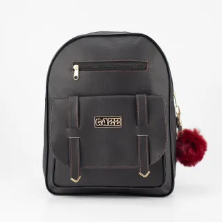 Chaveiro Pompom Detalhado para Mochilinha Feminina de Costas - Creme