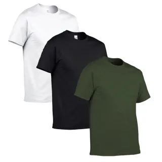 Camiseta básica masculina Plus Size G1 G2 G3 para sublimação 100% algodão - Chumbo
