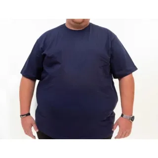 Camiseta básica masculina Plus Size G1 G2 G3 para sublimação 100% algodão - Chumbo