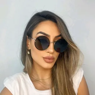 Retro Masculino Feminino Óculos Hexagonal