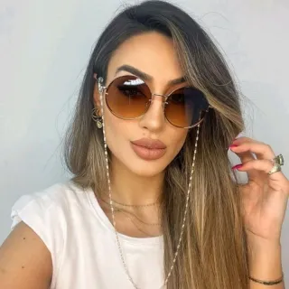 Retro Masculino Feminino Óculos Hexagonal - C1