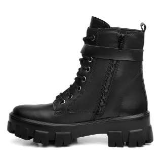 Bota Coturno Feminina Bad Girl Bolsinha - Blogueira - Saltinho