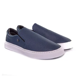 Connect Way Sapatênis Masculino Slip On - gelo