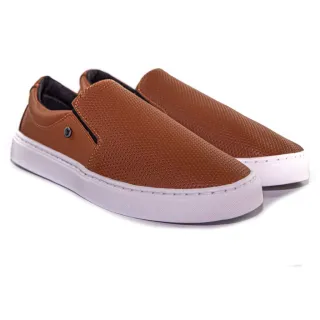 Connect Way Sapatênis Masculino Slip On - gelo