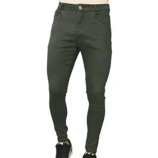 Calça Sarja Verde Super Skinny Masculina - 42
