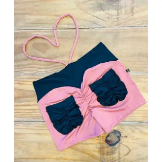 Bolsos Fitness Feminino Empina Bumbum Curto - Salmão