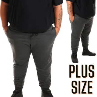 Bolso na Frente Calça Jogger Masculina Casual Esporte Academia em Moletom - Preto