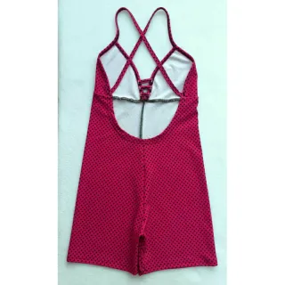 Macaquinho de Academia Feminino Suplex Alcinha Cruzado - Fitness Curto - Ref.002