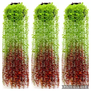 Decoração com Planta Artificial Pendurada - Folhagem Verde para Parede - KIT COM 4 FL-6692 VERDE