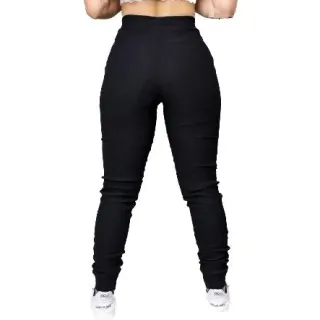 Jogger Feminina Xadrez Bengaline - Calça - Preto Liso