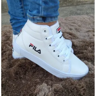 Promoção Tênis Botinha Street Feminino Cano Alto - Rosa