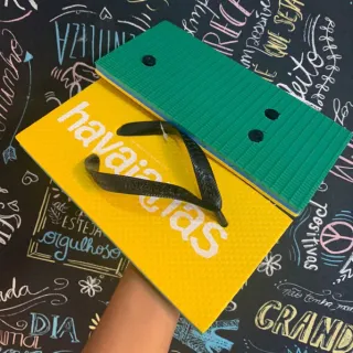 Envio Rápido Chinelo Havaianas Quadrada Japonesa EVA Super Leve Confortável - HVNS Rosa