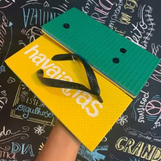 Envio Rápido Chinelo Havaianas Quadrada Japonesa EVA Super Leve Confortável - HVNS Rosa