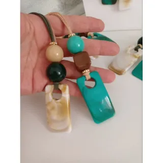 Escolha vários modelos de maxi colar feminino - Preto amêndoa