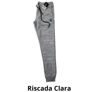 Treino Academia Calça Jogger Moletom Slim Masculina Skinny - G (40/42)