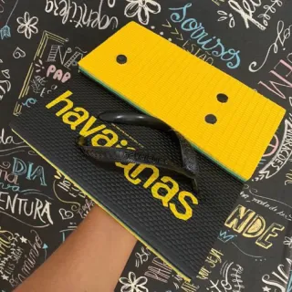 Envio Rápido Chinelo Havaianas Quadrada Japonesa EVA Super Leve Confortável - HVNS Rosa